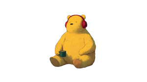 Cozy Bear Evening Vinyl Car Decal Sticker – Waterproof & UV-Resistant 