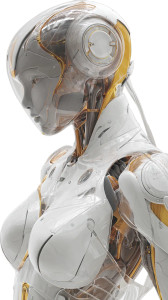 Futuristic Ai Robot V20 Vinyl Car Decal Sticker – Waterproof & UV-Resistant 