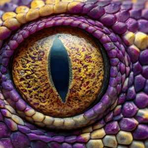 Snake Eye Macro Vinyl Car Decal Sticker – Waterproof & UV-Resistant 