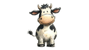 Friendly Cartoon Cow Vinyl Car Decal Sticker – Waterproof & UV-Resistant Friendly Cartoon Cow Vinyl Car Decal Sticker – Waterproof & UV-Resistant