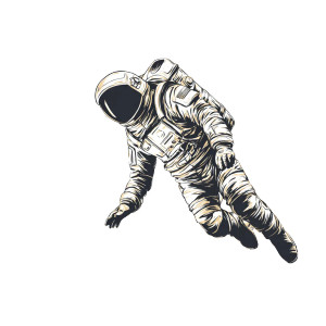 Astronaut Black Hole Vinyl Car Decal Sticker – Waterproof & UV-Resistant 
