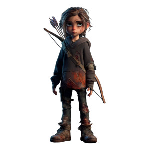 Battle-Worn Girl Vinyl Car Decal Sticker – Waterproof & UV-Resistant Battle-Worn Girl Vinyl Car Decal Sticker – Waterproof & UV-Resistant