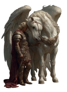 Pegasus And Perseus Vinyl Car Decal Sticker – Waterproof & UV-Resistant 