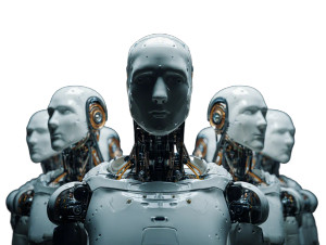 Futuristic Humanoid Robots V2 Vinyl Car Decal Sticker – Waterproof & UV-Resistant 