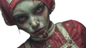 Zombie Nurse Vinyl Car Decal Sticker – Waterproof & UV-Resistant 