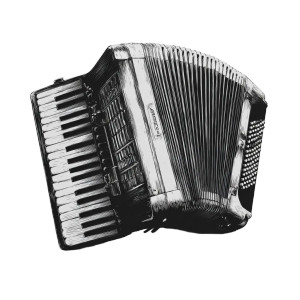 Minimalist Accordion Design Vinyl Car Decal Sticker – Waterproof & UV-Resistant 