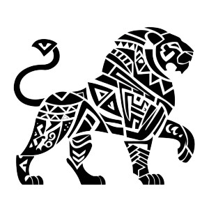 Tribal Leo Drawing Vinyl Car Decal Sticker – Waterproof & UV-Resistant  Tribal Leo Drawing Vinyl Car Decal Sticker – Waterproof & UV-Resistant