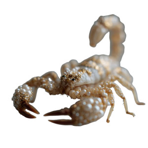 Golden Pearl Scorpion Vinyl Car Decal Sticker – Waterproof & UV-Resistant 