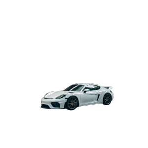 White Car Entering Vinyl Car Decal Sticker – Waterproof & UV-Resistant 