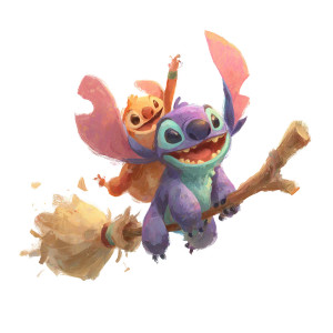 Stitch Surfing Vinyl Car Decal Sticker – Waterproof & UV-Resistant 