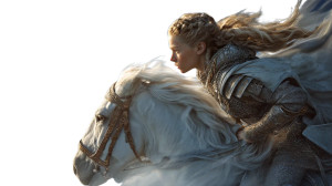 Nordic Valkyrie Warrior Vinyl Car Decal Sticker – Waterproof & UV-Resistant 