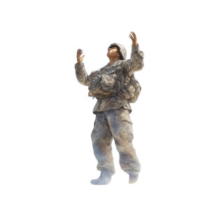 Valiant Soldier Sky Vinyl Car Decal Sticker – Waterproof & UV-Resistant 