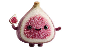 Cute Fig Character Vinyl Car Decal Sticker – Waterproof & UV-Resistant 