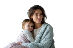 Young Mother And Baby V2 Vinyl Car Decal Sticker – Waterproof & UV-Resistant 