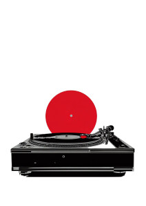 Vinyl Record Player V2 Vinyl Car Decal Sticker – Waterproof & UV-Resistant 