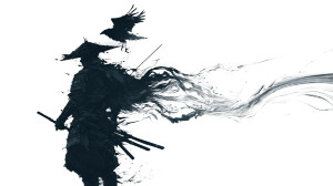 Samurai And Raven Vinyl Car Decal Sticker – Waterproof & UV-Resistant 