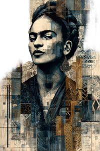 Tattooed Frida Kahlo Vinyl Car Decal Sticker – Waterproof & UV-Resistant 