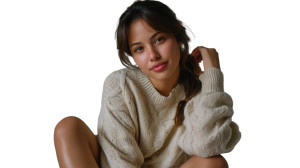 Confident Young Woman V51 Vinyl Car Decal Sticker – Waterproof & UV-Resistant 