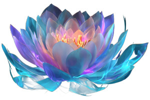 Glowing Water Lily Vinyl Car Decal Sticker – Waterproof & UV-Resistant 