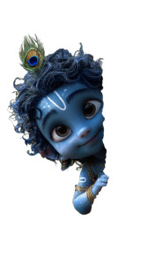 Baby Krishna Hiding Vinyl Car Decal Sticker – Waterproof & UV-Resistant 