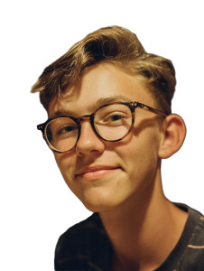Nerdy Teen Boy Vinyl Car Decal Sticker – Waterproof & UV-Resistant 