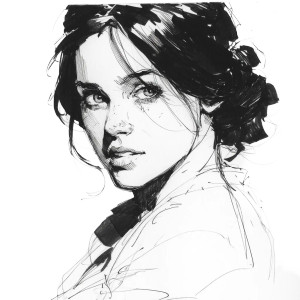 Ana De Armas Sketch Vinyl Car Decal Sticker – Waterproof & UV-Resistant 