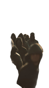 Noir Crowd Scene Vinyl Car Decal Sticker – Waterproof & UV-Resistant 