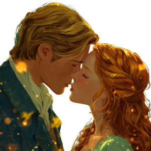 Victorian Lovers Kiss Vinyl Car Decal Sticker – Waterproof & UV-Resistant 