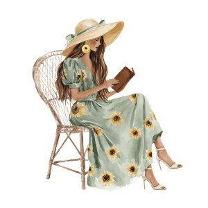 Boho Summer Reader V2 Vinyl Car Decal Sticker – Waterproof & UV-Resistant 