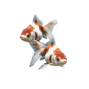 Adorable Koi Fish Vinyl Car Decal Sticker – Waterproof & UV-Resistant 