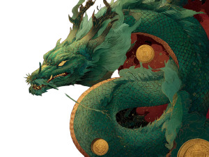 Majestic Emerald Dragon V2 Vinyl Car Decal Sticker – Waterproof & UV-Resistant Majestic Emerald Dragon V2 Vinyl Car Decal Sticker – Waterproof & UV-Resistant