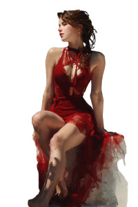 Stylish Beauty Painting V4 Vinyl Car Decal Sticker – Waterproof & UV-Resistant 