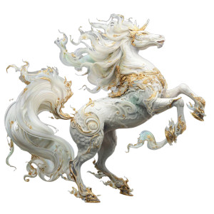 White Dragon Horse Vinyl Car Decal Sticker – Waterproof & UV-Resistant White Dragon Horse Vinyl Car Decal Sticker – Waterproof & UV-Resistant