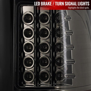 Upgrade Your 2009-2023 Ram 1500 Classic with Smoke Lens LED TailLights | Glossy Black Housing | Set Of 2