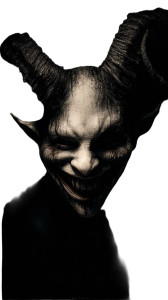 Sinister Demon Grin Vinyl Car Decal Sticker – Waterproof & UV-Resistant 