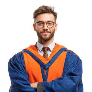 Doctorate Student Vinyl Car Decal Sticker – Waterproof & UV-Resistant 