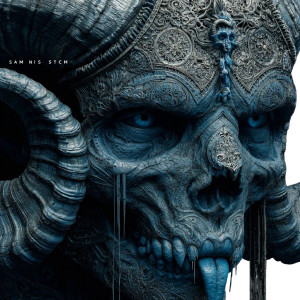 Demonic Humanoid Figure Vinyl Car Decal Sticker – Waterproof & UV-Resistant 