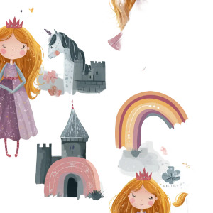 Princess With Unicorns Vinyl Car Decal Sticker – Waterproof & UV-Resistant Princess With Unicorns Vinyl Car Decal Sticker – Waterproof & UV-Resistant