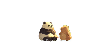 Panda And Capybara Vinyl Car Decal Sticker – Waterproof & UV-Resistant 