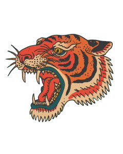 Wild Tiger Tattoo V2 Vinyl Car Decal Sticker – Waterproof & UV-Resistant 