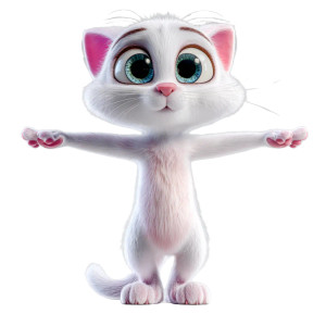 Pixar-Style Cat Vinyl Car Decal Sticker – Waterproof & UV-Resistant Pixar-Style Cat Vinyl Car Decal Sticker – Waterproof & UV-Resistant