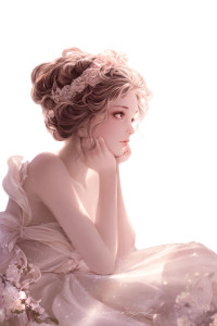 Serene Princess Vinyl Car Decal Sticker – Waterproof & UV-Resistant 