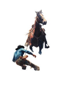 Cowboy And Horse Vinyl Car Decal Sticker – Waterproof & UV-Resistant Cowboy And Horse Vinyl Car Decal Sticker – Waterproof & UV-Resistant