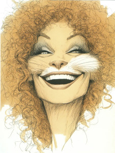 Dalida Cat Caricature Vinyl Car Decal Sticker – Waterproof & UV-Resistant 