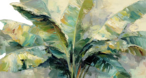 Tropical Banana Palm Vinyl Car Decal Sticker – Waterproof & UV-Resistant 