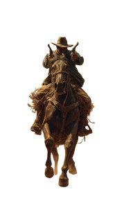 Cowboy Showdown Vinyl Car Decal Sticker – Waterproof & UV-Resistant 