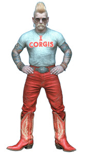 Cowboy Punk Rocker Vinyl Car Decal Sticker – Waterproof & UV-Resistant 