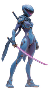 Cyber Ninja V4 Vinyl Car Decal Sticker – Waterproof & UV-Resistant 