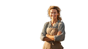 Proud Homestead Woman Vinyl Car Decal Sticker – Waterproof & UV-Resistant 