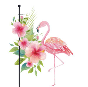 Polka Dot Flamingo Vinyl Car Decal Sticker – Waterproof & UV-Resistant 